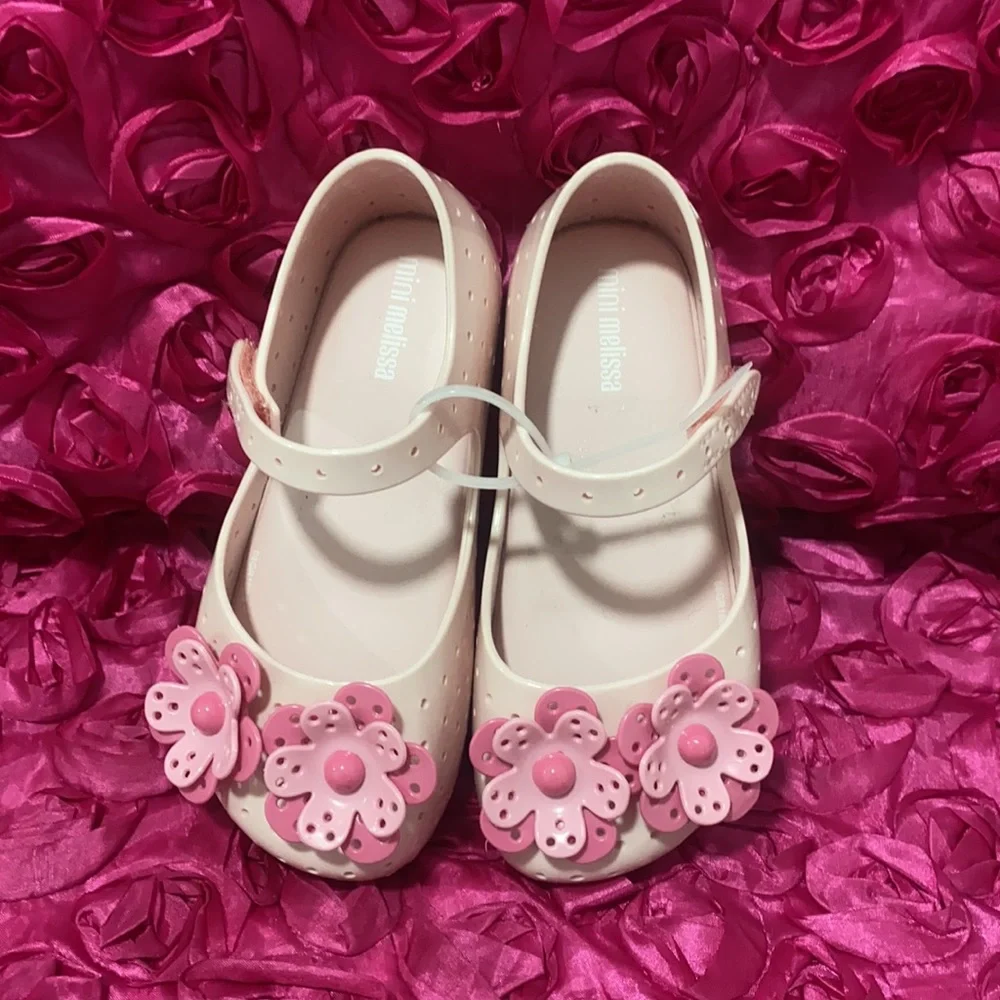 🌸 Furadinha XII BB Floral Mary Jane Flat MINI MELISSA